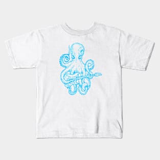 SEEMBO Octopus Playing Guitar Guitarist Music Musician Band Kids T-Shirt